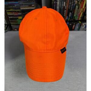Paramount Outdoors Blaze Orange Baseball Mossy Oak Cap Strapback Hunting Hat EUC
